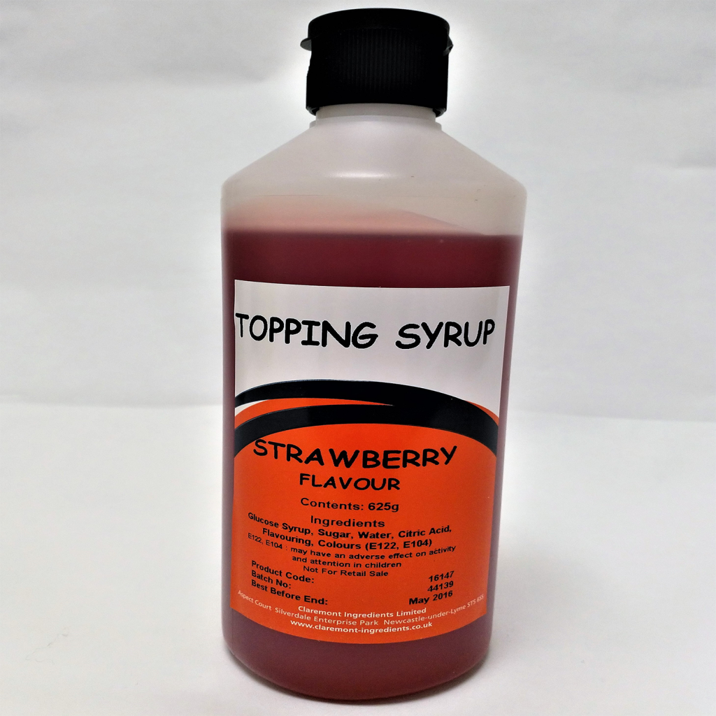 Strawberry Bottle Topping Syrup - Ice Cream Supply wholesale from D