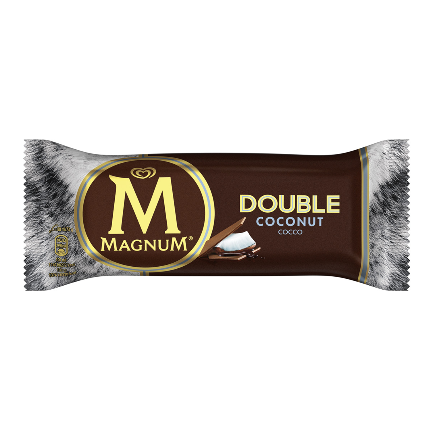 Magnum Double Coconut - Ice Cream Supply wholesale from D'Auria Brothers